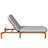 Outdoor Chaise Lounge Adjustable Patio Chaise Outdoor Reclining Chair Pool Lounge Chair with Adjustable Backrest for Patio, Poolside or Beach, Grey-212859375