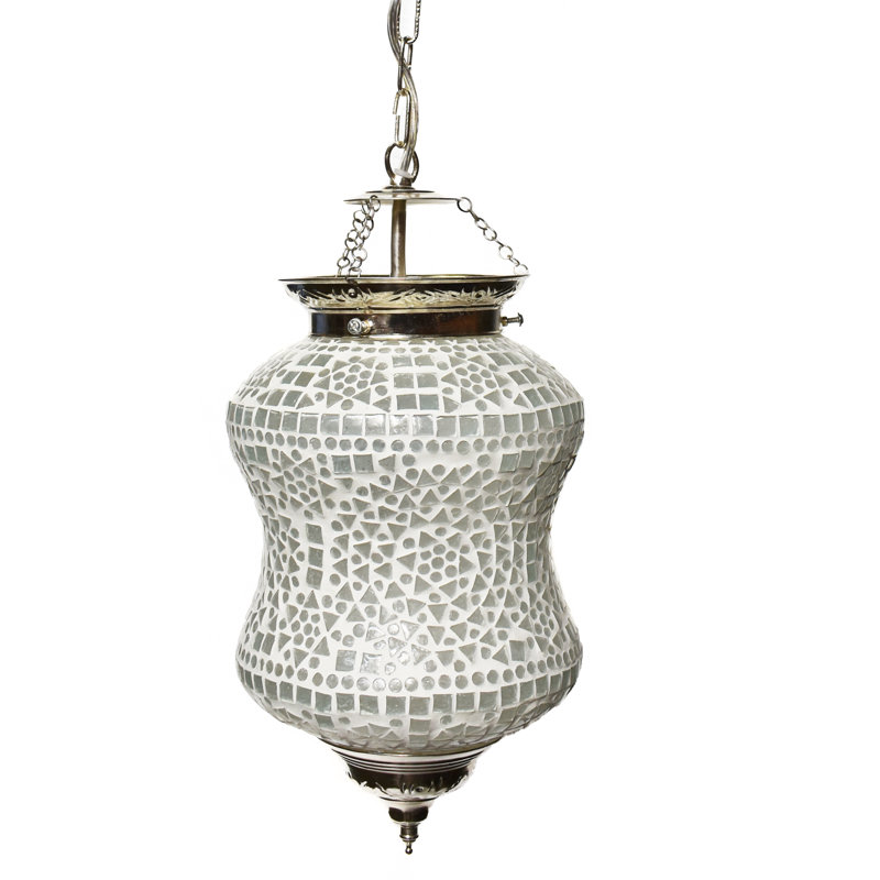 Marche 1 - Light Glass Single Pendant, White