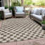Tapis intérieur / extérieur brun lavable à la machine Xhevrie-941897444