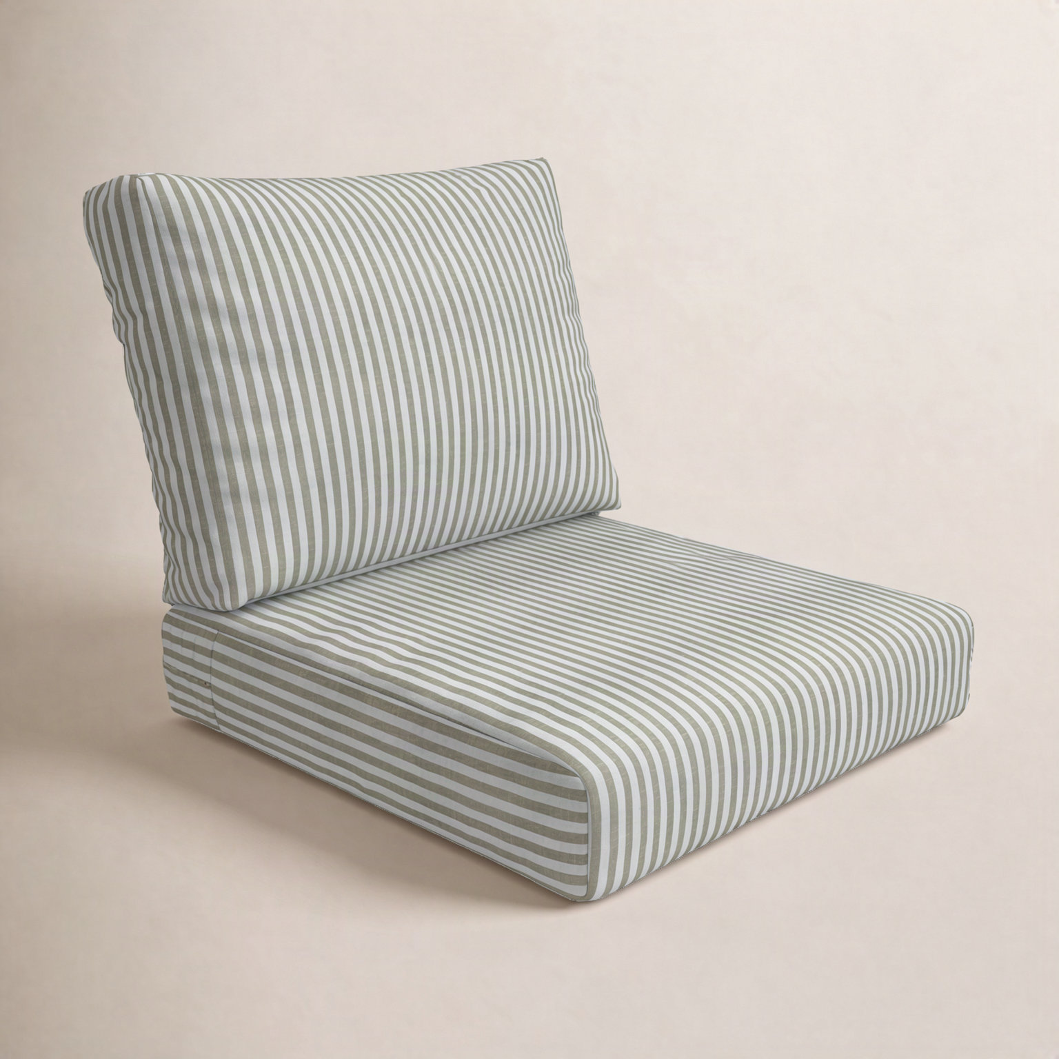 Lani 25" Sunbrella® Seat and Back Cushion, Sail Away Aloe