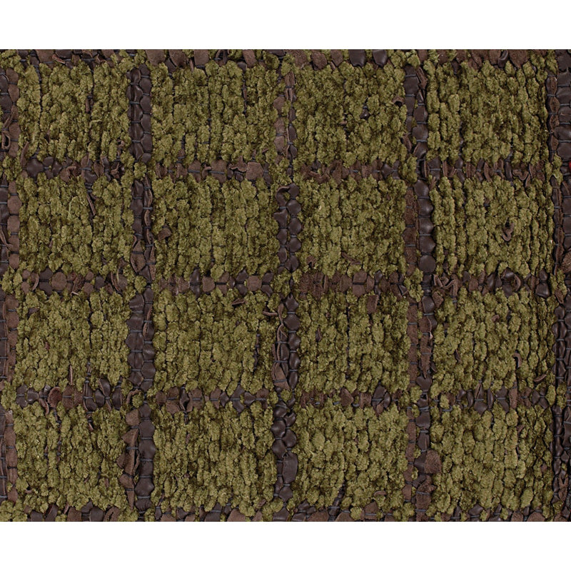 Art Jute / Sisal Geometric Area Rug in Green/Brown, Rectangle 7'9" x 10'6"