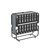 75"X46" Wide Folding Bed With Adjustable Headboard, Extra Long Rollaway Bed For Tall People, 5" Memory Foam Mattress, Heavy-Duty Guest Bed On Wheels, Spacious Twin Cot
