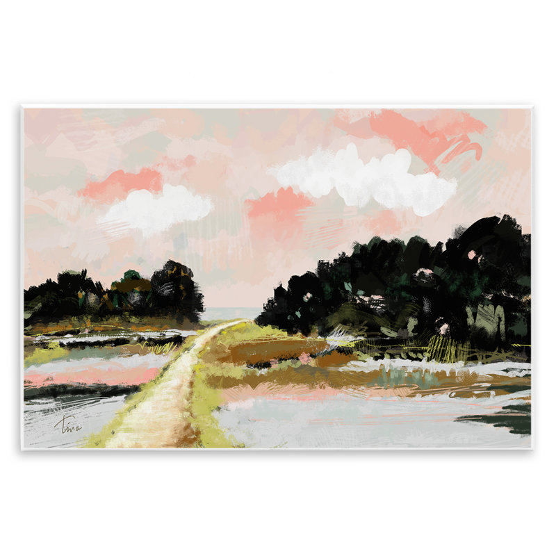 «Nature with Blush Sunrise» par Tina Finn, H 13 po x l 19 po