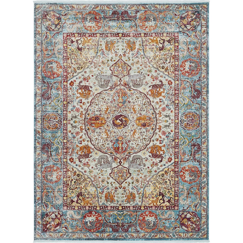 Oriental Indoor Rug, Rectangle 10' x 13'