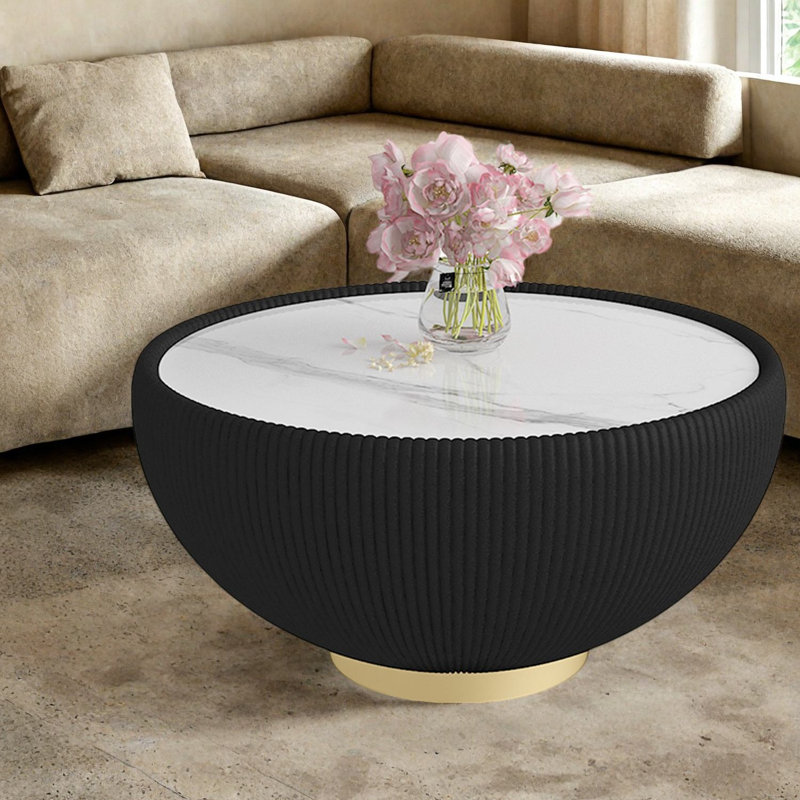 Stone Top End Table