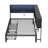 Twin Corner Bed Frame With 2 Underneath Drawers And Storage Bookcase,Daybed With Charging Station And LED Light-124569294-124579274