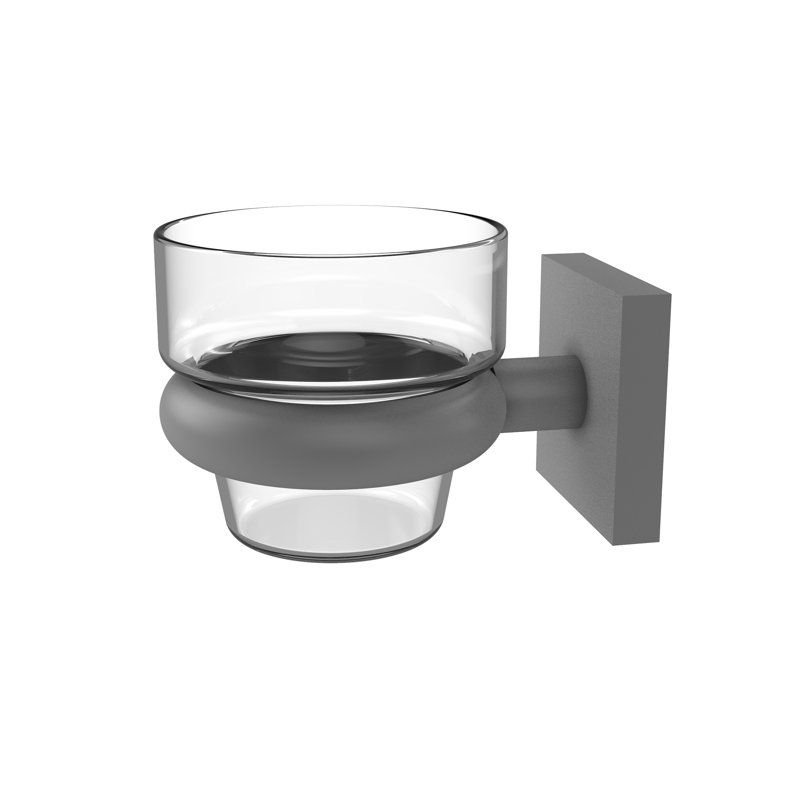 Haranu 2.5'' H Metal Wall Votive Holder, Matte Gray