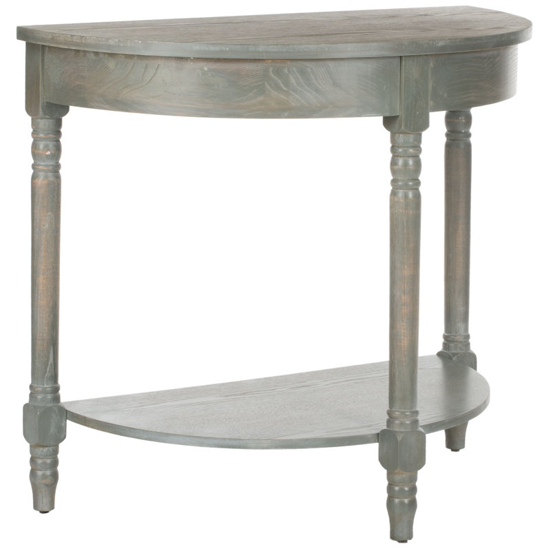 Sacramento 76cm Solid Wood Top Console Table, Grey