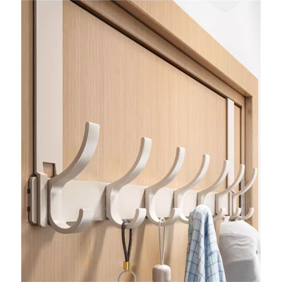 Aluminum Alloy Over-The-Door Hook Rack