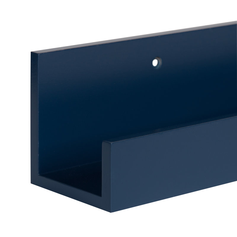 Kinta 2 Piece Floating Shelf, Navy Blue
