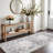 3x8 Halway Washable Runner Rug - Carpet Runners for Kitchen Non Slip Stain Resistant Rugs for Living Room Bedroom Laundry Room Thin Vintage Distressed Rug Home Decor Decoration Mat (3'x8', Grey)-195595753
