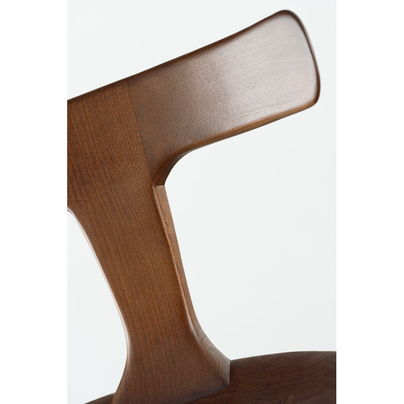 Anvil Chair With Back, Bar Stool (31” Seat Height), Matte Brown