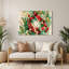 Fruit, cerise acajou, art mural en métal beige-1729914568