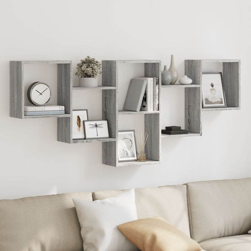 Ricchetti Floating Shelf, Grey Sonoma