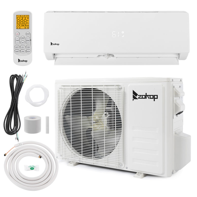 Vinsunny 12000 BTU Ductless Mini Split Air Conditioner for 750 Square Feet with Heater and Remote Included, 115