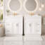 Ensemble de meuble-lavabo avec tiroirs et tablettes réglables et lavabos (comprend 2 meubles-lavabos)-803172748