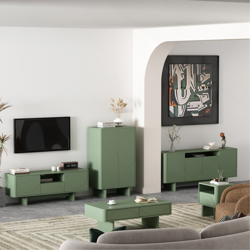 Ella 20" Nightstand In Sage Green (1-Drawer), Sage Green