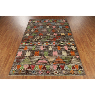 Handmade Moroccan Oriental Area Rug 7x10