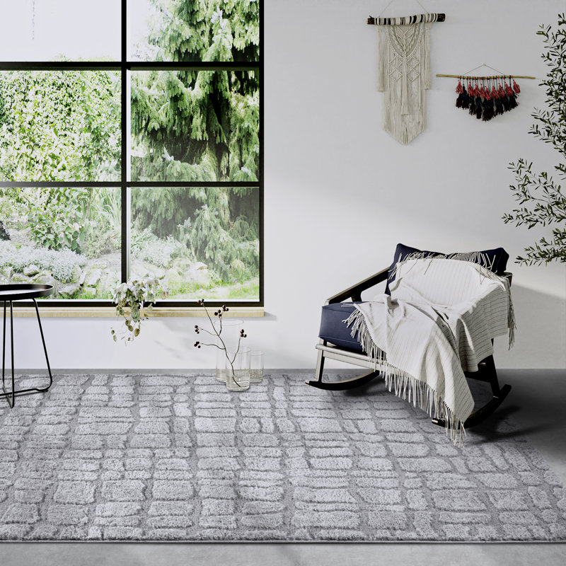 , Light Grey Gallery Animal Print Machine Woven Area Rug, Rectangle 160 x 235cm