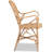 Censu Armchair in Rattan Natural Brown