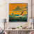 Impression argent sur toile encadrée