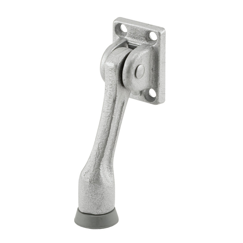 Cast Iron, Aluminum Finish, Drop Down Door Holder (Single Pack)