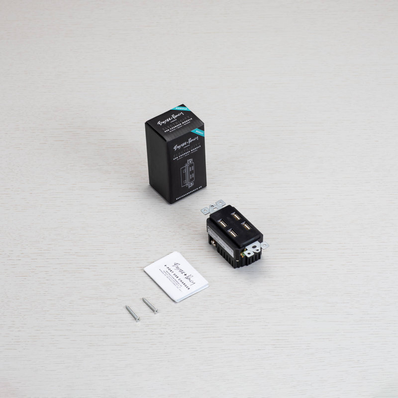 Outlet Module / USB / Black