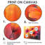 Jacquetta orange dansant parmi les fleurs sauvages I - décoration murale fleurs sauvages-760930510-760930509-760930511