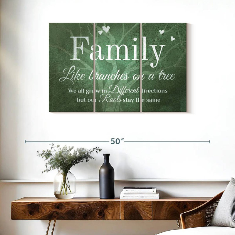 Signe mural Kema Family Roots, H 24 po x l 38 po