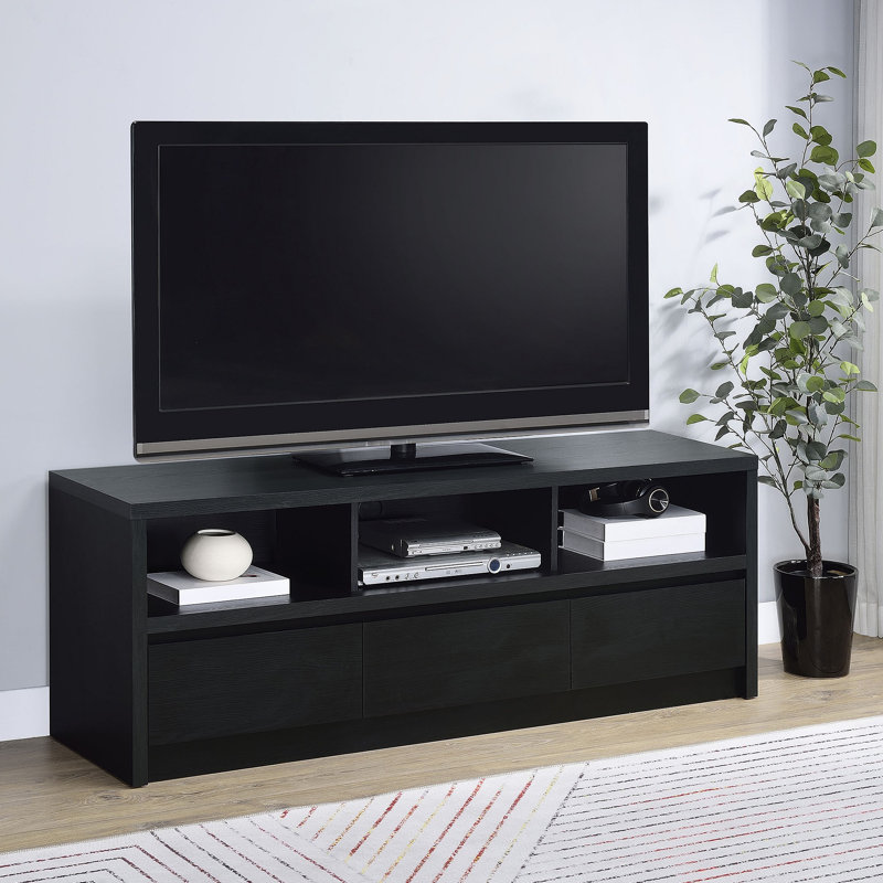 Meuble télé 3 tiroirs, H 22,03 po x L 59,03 po x l 15,53 po