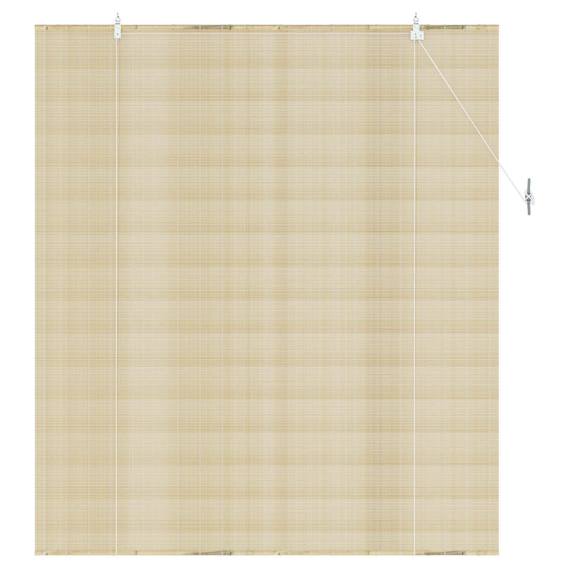 Bamboo Roller shade, Natural, 160 cm W x 160 cm L