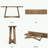 63" Solid Wood Console Table For Entryway