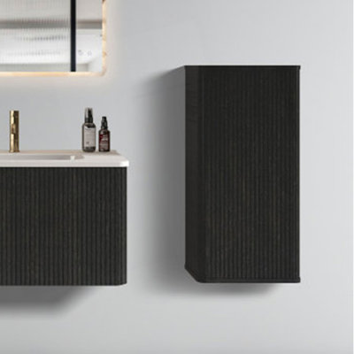 Armoire de rangement murale flottante pour salle de bain, armoire de rangement murale