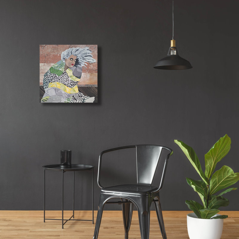 «Yoga Teacher 1» par Coco Good, art mural en verre acrylique, H 24 po x l 24 po x P 0,2 po