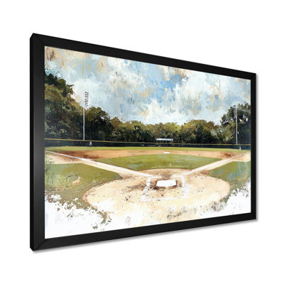 Baseball Field Landscape - Sport Baseball Wall Art Print