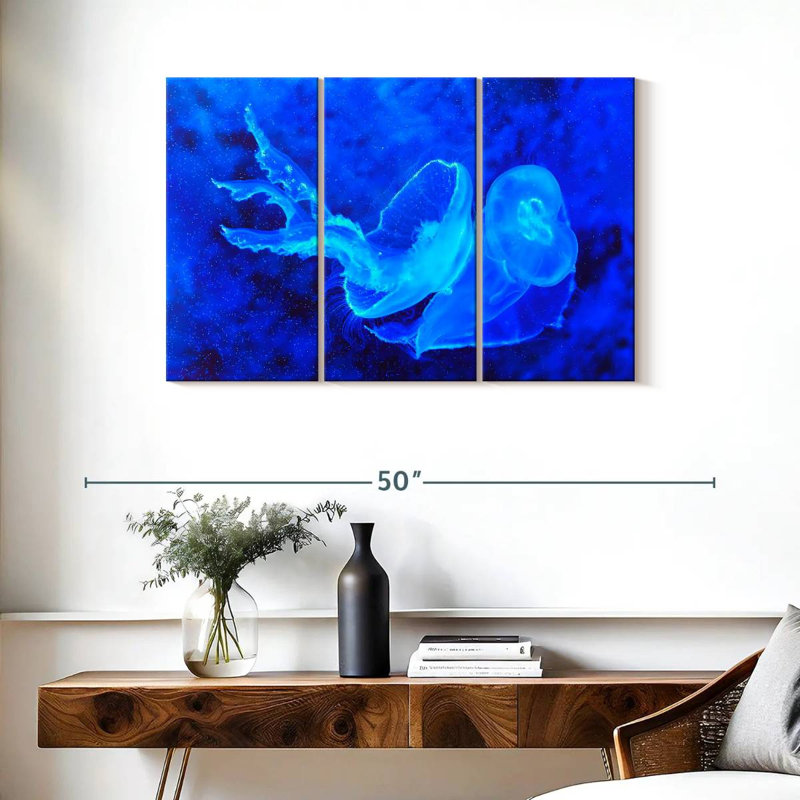 Bell Shaped Jellyfish, 24" H x 38" W