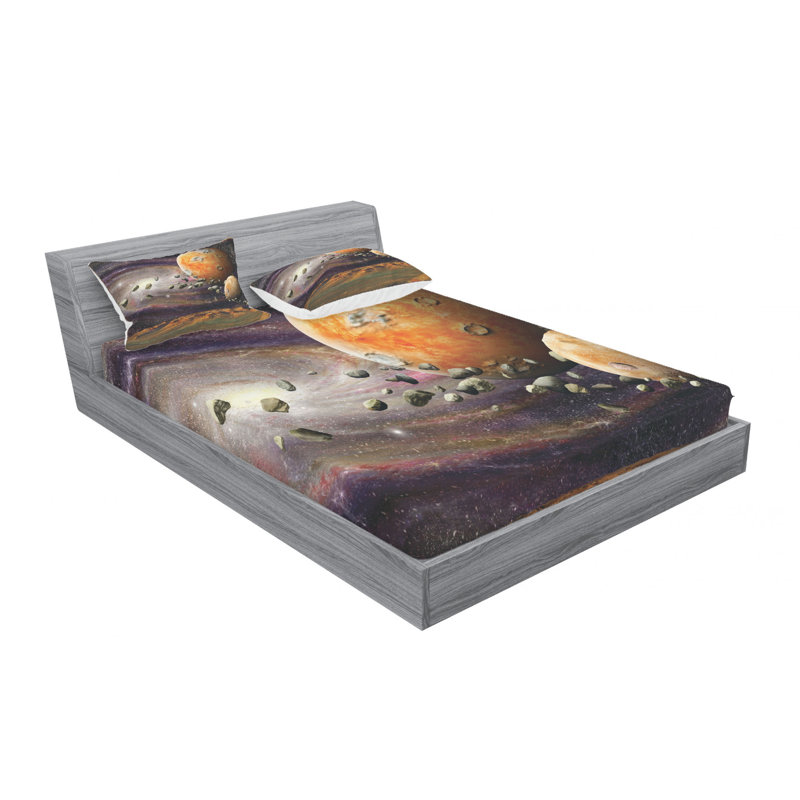 Microfiber Sheet Set, Queen Sheet Set with Fitted Sheet