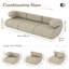 Novelty Living Comfort WOWMAX Modular Sectional Couches For Living Room, Small L Shaped Couch, Convertible Sleeper Sofa Bed With Cloud Couchs Furniture Adjustable Sofa,-2071121339