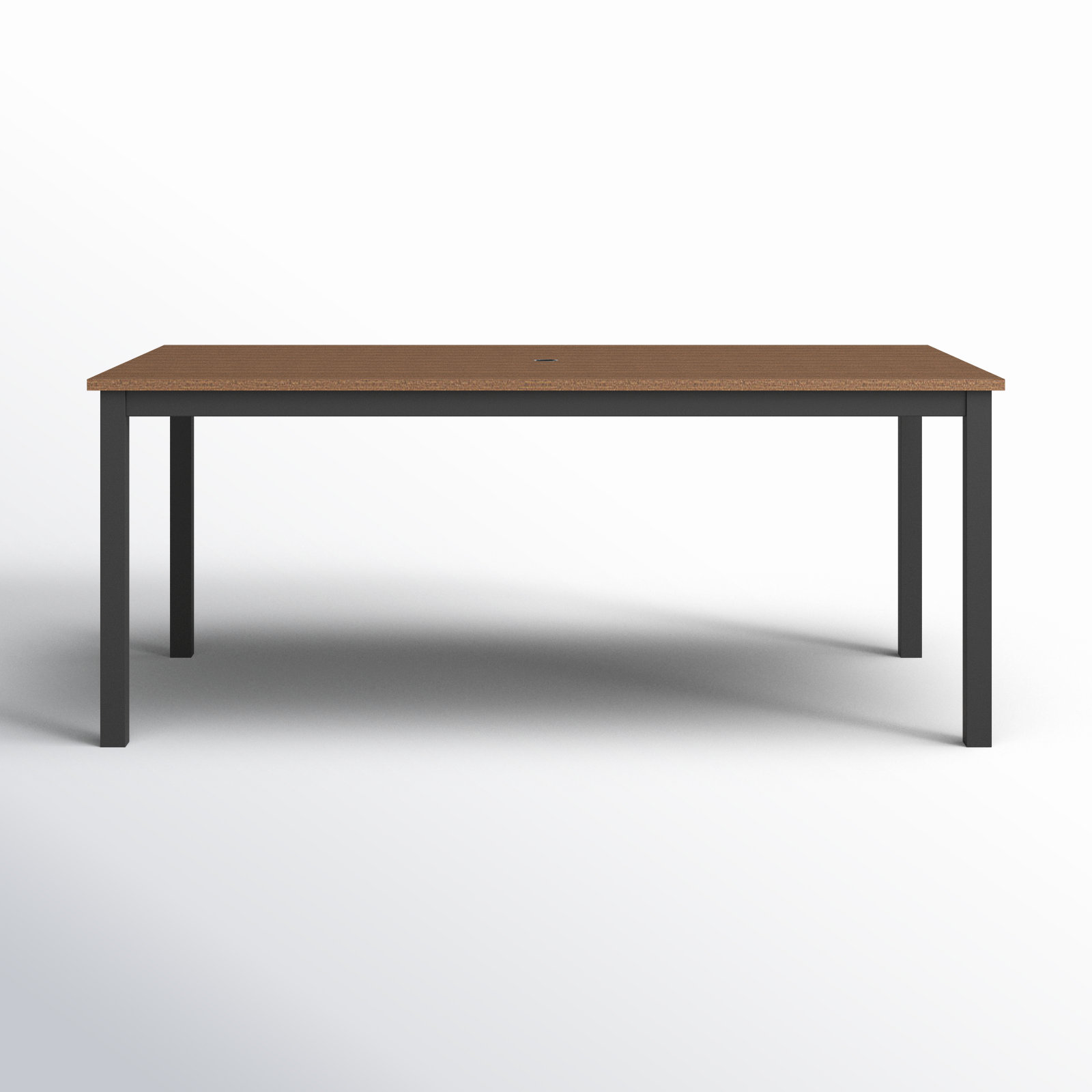Townsend Patio Dining Table, 41" W x 72" L x 29" H, Brown