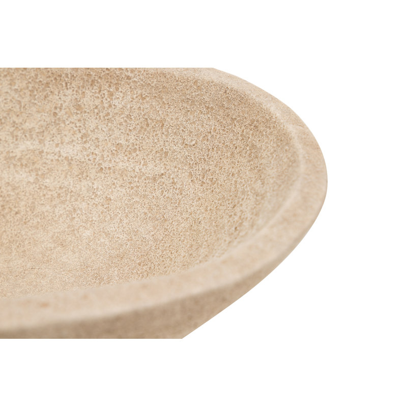 Ceramic / Porcelain Decorative Bowl 1, 8cm H x 42cm W x 23cm D, Brown