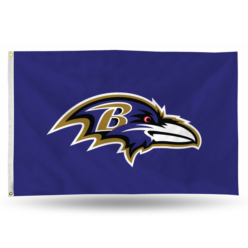 Drapeau de maison en polyester NFL 36 x 60 po, Baltimore Ravens