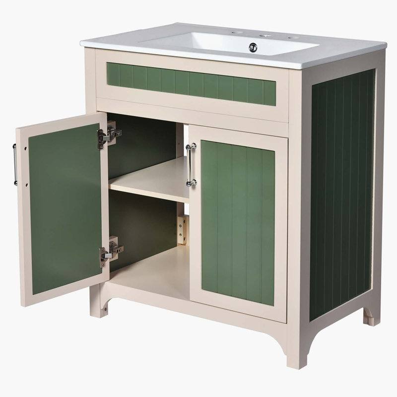 Armoire de salle de bain moderne avec construction robuste et rangement spacieux