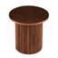 Table basse en placage de table ronde de 19,69 pouces, plateau de table basse en MDF avec base en métal, table d'appoint de canapé pour le salon et la salle de réception-967910716