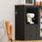 47.2" Coffee Bar Cabinet With Fridge Space, Farmhouse Mini Fridge Cabinet With Power Outlets And Storage Drawers, Wine Bar Cabinet With Sliding Shelf For Kitchen Dining Room