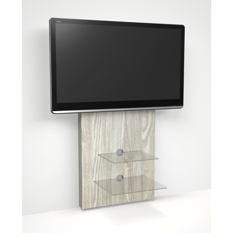 Suydam Unfinished Floating TV Stand for TVs up to 70", Light Oak