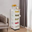 5-Tier Rolling Storage Cabinet with Drawers-1056080596