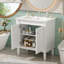 Meuble-lavabo et lavabo peu encombrant, salle de bain moderne en bois aggloméré 30 po