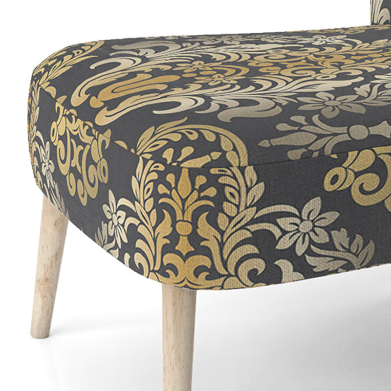 Chaise d'appoint rembourrée Gold