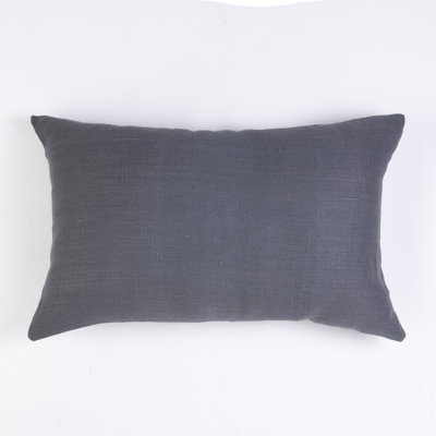 Lewis, Charcoal Blue, Large Bolster