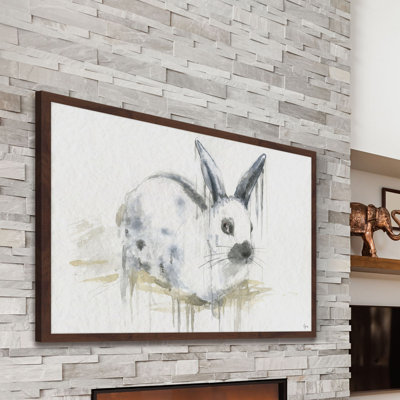 «bon lapin', reproduction d’art encadrée